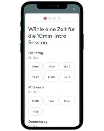 3. Prenotazione delle chiamate introduttive gratuite - Visual