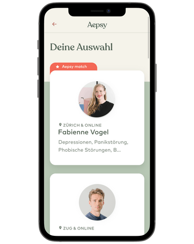 2. Wähle die passende Psycholog:in - Visual